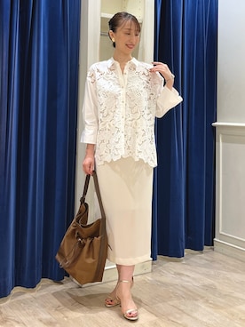 「アイテム（イヤリング）」を使った、nol ikeoさん（レディース・160cm）の夏コーディネート