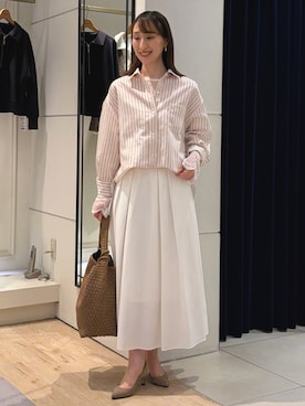 「NOLLEY’S（ノーリーズ）のアイテム」を使った、nol ikeoさん（レディース・160cm）の冬コーディネート