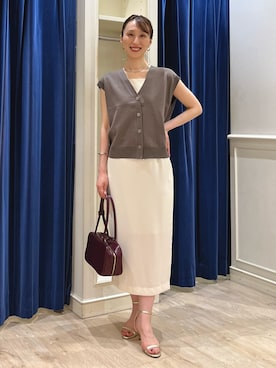 「アイテム（バレッタ/ヘアクリップ）」を使った、nol ikeoさん（レディース・160cm）の夏コーディネート
