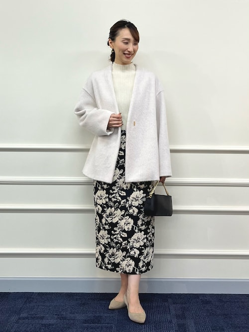 セール】《手洗い可能》ランダムリブハイネックプルオーバーニット