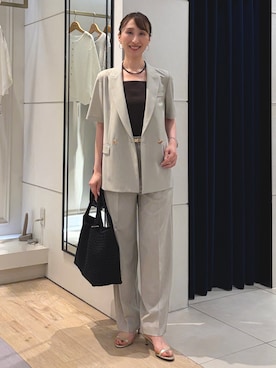 「NOLLEY’S（ノーリーズ）のアイテム（アクセサリー）」を使った、nol ikeoさん（レディース・160cm）の夏コーディネート