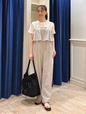 「アイテム（バッグ）」を使った、nol ikeoさん（レディース・160cm）の夏コーディネート