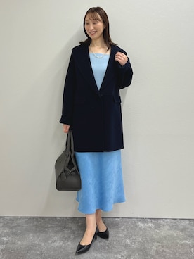 「アイテム（その他アウター）」を使った、nol ikeoさん（レディース・160cm）の秋コーディネート