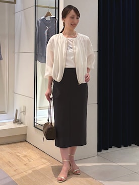 「NOLLEY’S（ノーリーズ）のアイテム（アクセサリー）」を使った、nol ikeoさん（レディース・160cm）の春コーディネート
