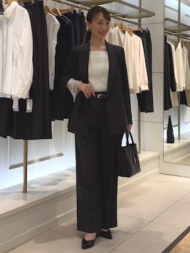 「NOLLEY’S（ノーリーズ）のアイテム」を使った、nol ikeoさん（レディース・160cm）の春コーディネート