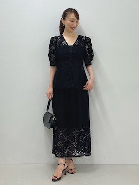 「パワショル」｜nol ikeoさん（レディース・160cm）の夏コーディネート