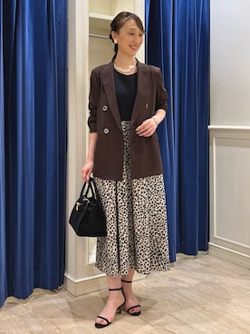 「アイテム（テーラードジャケット）」を使った、nol ikeoさん（レディース・160cm）の夏コーディネート