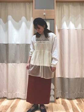 「チュールベスト」｜rさん（レディース・155cm）の秋コーディネート