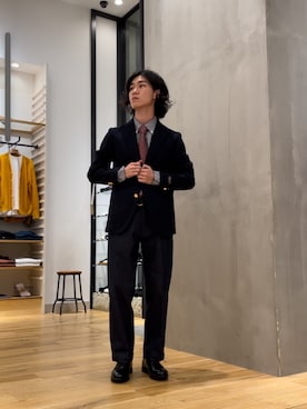 「アイテム（テーラードジャケット）」を使った、スズキさん（メンズ・165cm）の秋コーディネート