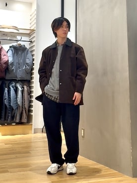 「アイテム（その他アウター）」を使った、スズキさん（メンズ・165cm）の秋コーディネート