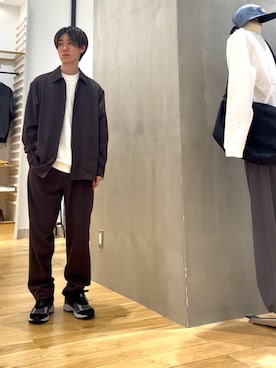 「アイテム（テーラードジャケット）」を使った、スズキさん（メンズ・165cm）の秋コーディネート