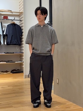 「URBAN RESEARCH DOORS（アーバンリサーチドアーズ）のアイテム（ニット/セーター）」を使った、スズキさん（メンズ・165cm）の夏コーディネート