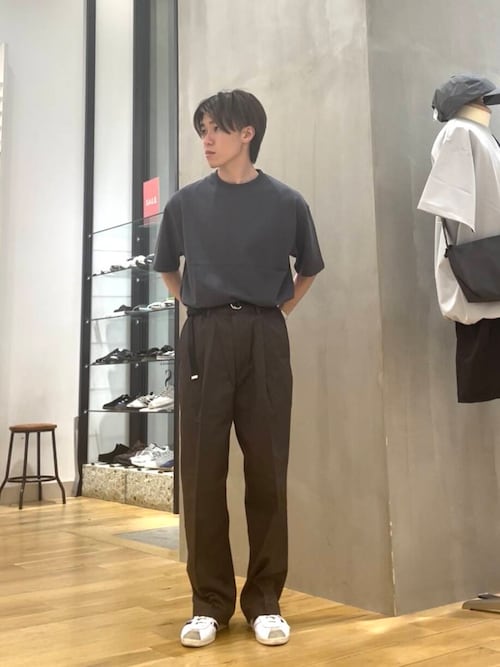 コットンリネンマーセライズライトチノトラウザー