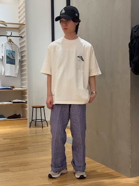 「URBAN RESEARCH DOORS（アーバンリサーチドアーズ）のASICS　GT-2160（スニーカー、グレー系）」を使った、スズキさん（メンズ・165cm）の春コーディネート