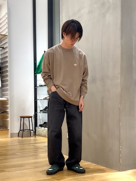 「アイテム（スウェット）」を使った、スズキさん（メンズ・165cm）の夏コーディネート