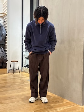 「FORK&SPOON」｜「アイテム（スウェット）」を使った、スズキさん（メンズ・165cm）の秋コーディネート