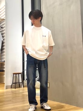 「Gramicci（グラミチ）のアイテム（パンツ）」を使った、スズキさん（メンズ・165cm）の夏コーディネート