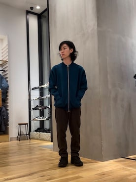 「寒い」｜「アイテム（ステンカラーコート）」を使った、スズキさん（メンズ・165cm）の秋コーディネート