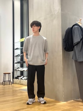 「NEW BALANCE（ニューバランス）のアイテム」を使った、スズキさん（メンズ・165cm）の夏コーディネート