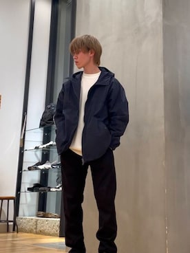 「EKAL（エカル）のアイテム（ジャケット/アウター）」を使った、スズキさん（メンズ・165cm）の冬コーディネート