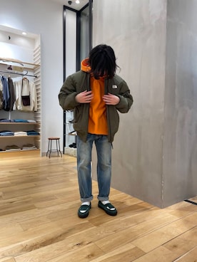 「寒い」｜「アイテム（ブルゾン）」を使った、スズキさん（メンズ・165cm）の秋コーディネート