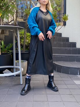 「SPINNS（スピンズ）のアイテム（ワンピース）」を使った、aaayNさん（レディース・162cm）の秋コーディネート