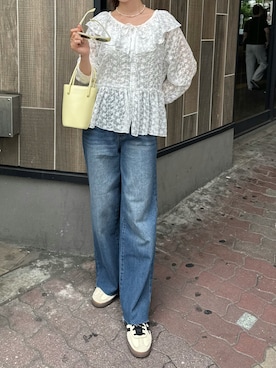 「SHENERY（シーナリー）のアイテム」を使った、SARASA_151cmさん（骨格ストレート・レディース・151cm）の夏コーディネート