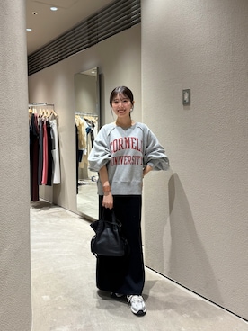 「アイテム（スウェット）」を使った、SARASA_151cmさん（レディース・151cm）の秋コーディネート