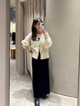 「アイテム（カーディガン/ボレロ）」を使った、SARASA_151cmさん（レディース・151cm）の秋コーディネート