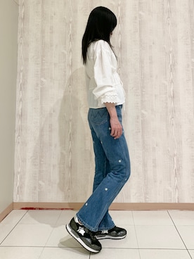 「anuke（アンヌーク）のアイテム」を使った、HIMIKO熊本鶴屋さん（レディース・165cm）の春コーディネート