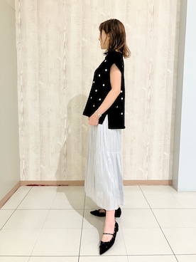 「スタッズ」｜HIMIKO熊本鶴屋さん（レディース・165cm）の秋コーディネート