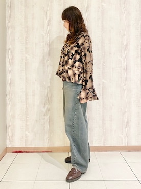 「Ray BEAMS（レイビームス）のアイテム」を使った、HIMIKO熊本鶴屋さん（レディース・165cm）の秋コーディネート