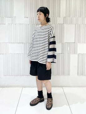 「無印良品（ムジルシリョウヒン）のアイテム」を使った、HIMIKO熊本鶴屋さん（レディース・165cm）の秋コーディネート
