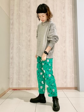 「SLOBE IENA（スローブイエナ）のアイテム」を使った、HIMIKO熊本鶴屋さん（レディース・165cm）の冬コーディネート