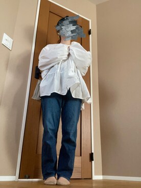 「GRL（グレイル）のアイテム（シャツ/ブラウス、ホワイト系）」を使った、boochanさん（レディース・150cm）の春コーディネート