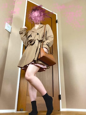 「dazzlin（ダズリン）のアイテム（トレンチコート）」を使った、boochanさん（レディース・150cm）の春コーディネート