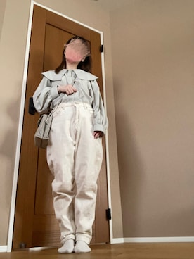 「Avail（アベイル）のアイテム（シャツ/ブラウス、グリーン系）」を使った、boochanさん（レディース・150cm）の春コーディネート