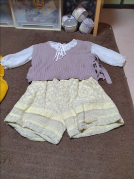 「DOLLUPOOPS（ドールアップウップス）のアイテム（パンツ）」を使った、あさん（レディース・148cm）の春コーディネート