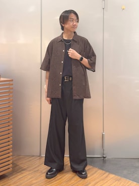 「アイテム（ドレスシューズ）」を使った、j3t0u0さん（メンズ・174cm）の夏コーディネート
