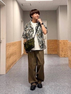 「BAYFLOW（ベイフロー）のアイテム」を使った、j3t0u0さん（メンズ・174cm）の夏コーディネート