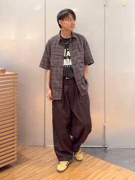 「RAGEBLUE（レイジブルー）のアイテム（カーゴパンツ）」を使った、j3t0u0さん（メンズ・174cm）の夏コーディネート