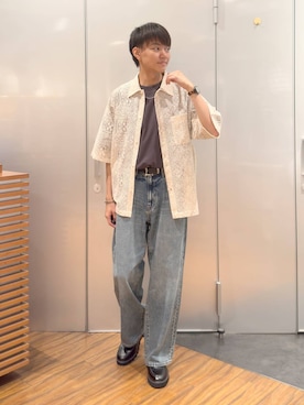 「アイテム（ドレスシューズ）」を使った、j3t0u0さん（メンズ・174cm・20代）の夏コーディネート