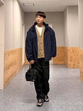 「GERRY（ジェリー）のアイテム」を使った、j3t0u0さん（メンズ・174cm）の冬コーディネート