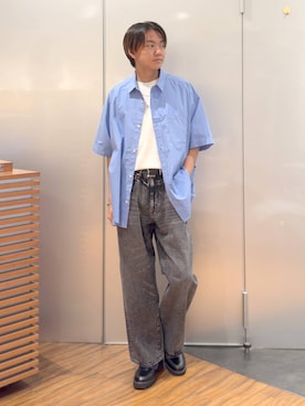 「アイテム（ドレスシューズ）」を使った、j3t0u0さん（メンズ・174cm・20代）の夏コーディネート