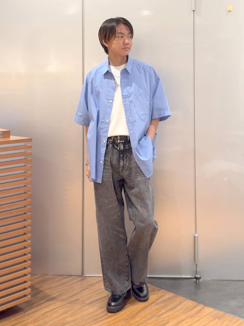 アンティーク風/メタルバックルリアルレザーベルト