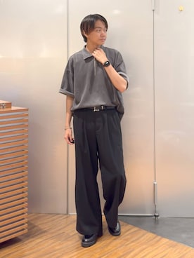 「アイテム（ドレスシューズ）」を使った、j3t0u0さん（メンズ・174cm・20代）の夏コーディネート