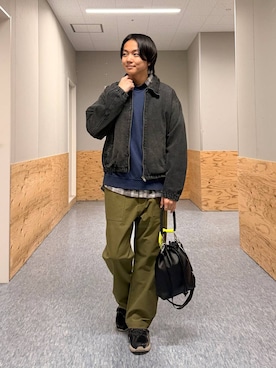 「BAYFLOW（ベイフロー）のアイテム」を使った、j3t0u0さん（メンズ・174cm）の冬コーディネート