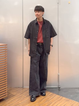 「アイテム（ドレスシューズ）」を使った、j3t0u0さん（メンズ・174cm・20代）の夏コーディネート