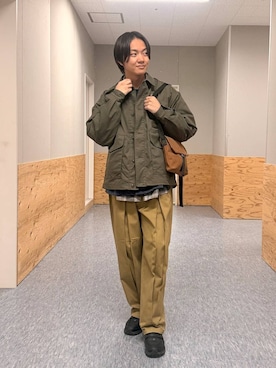 「BAYFLOW（ベイフロー）のアイテム」を使った、j3t0u0さん（メンズ・174cm）の冬コーディネート