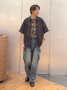 「アイテム（ドレスシューズ）」を使った、j3t0u0さん（メンズ・174cm・20代）の夏コーディネート